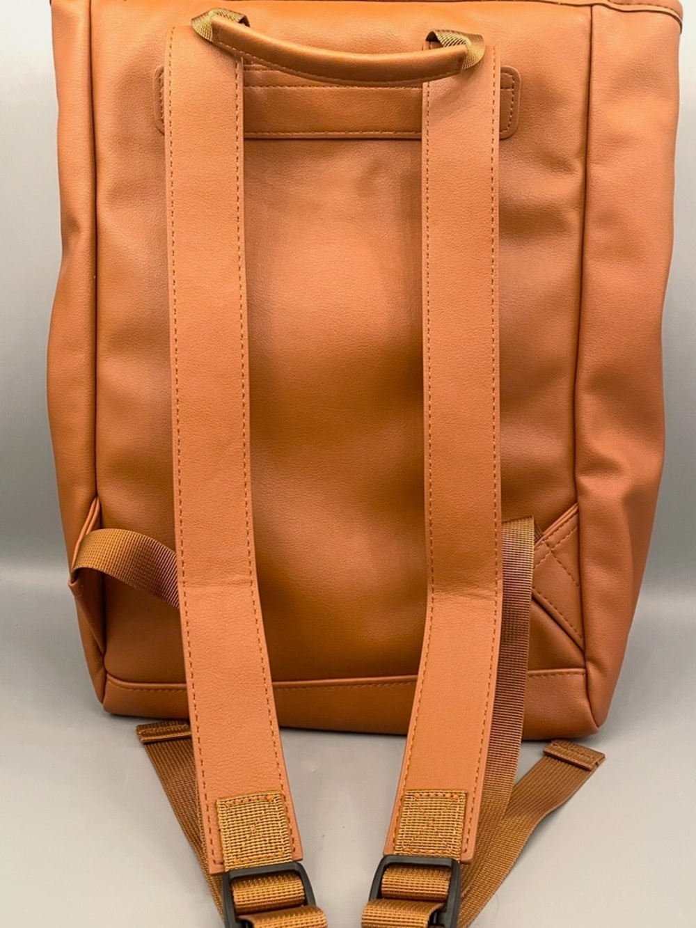 Kah&Kee Leather Laptop Backpack Diaper Bag Brown Travel Doctor Teacher Computer - Picture 10 of 12
